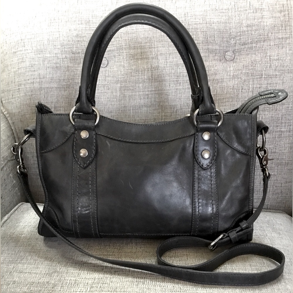 Frye Leather Melissa Satchel with Removable Strap